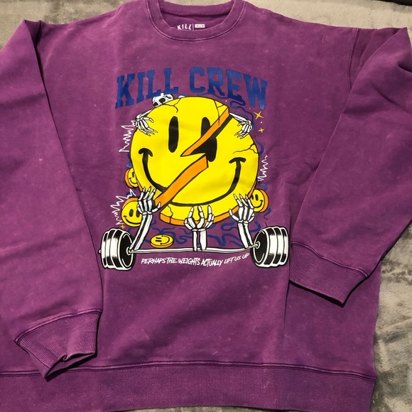 Kill Crew Other - Kill Crew Purple Crewneck Sweater